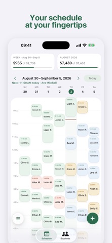 Smart Tutor Planner iPhone screenshot