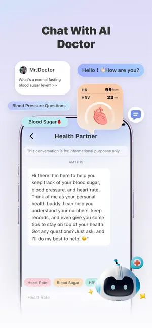 Health Partner: Pulse & Sugar iPhone screenshot 5