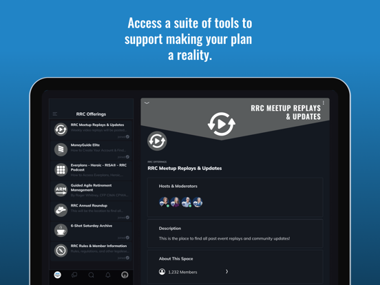 Rock Retirement Club iPad screenshot 4 - Education app