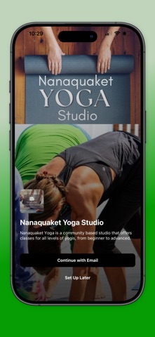 Nanaquaket Yoga Studio iPhone screenshot