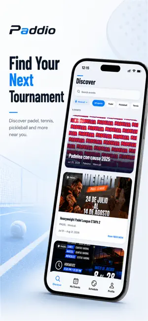 Paddio - Racket Tournaments screenshot 4
