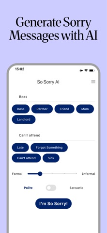 So Sorry! AI Screenshot 1 of 4