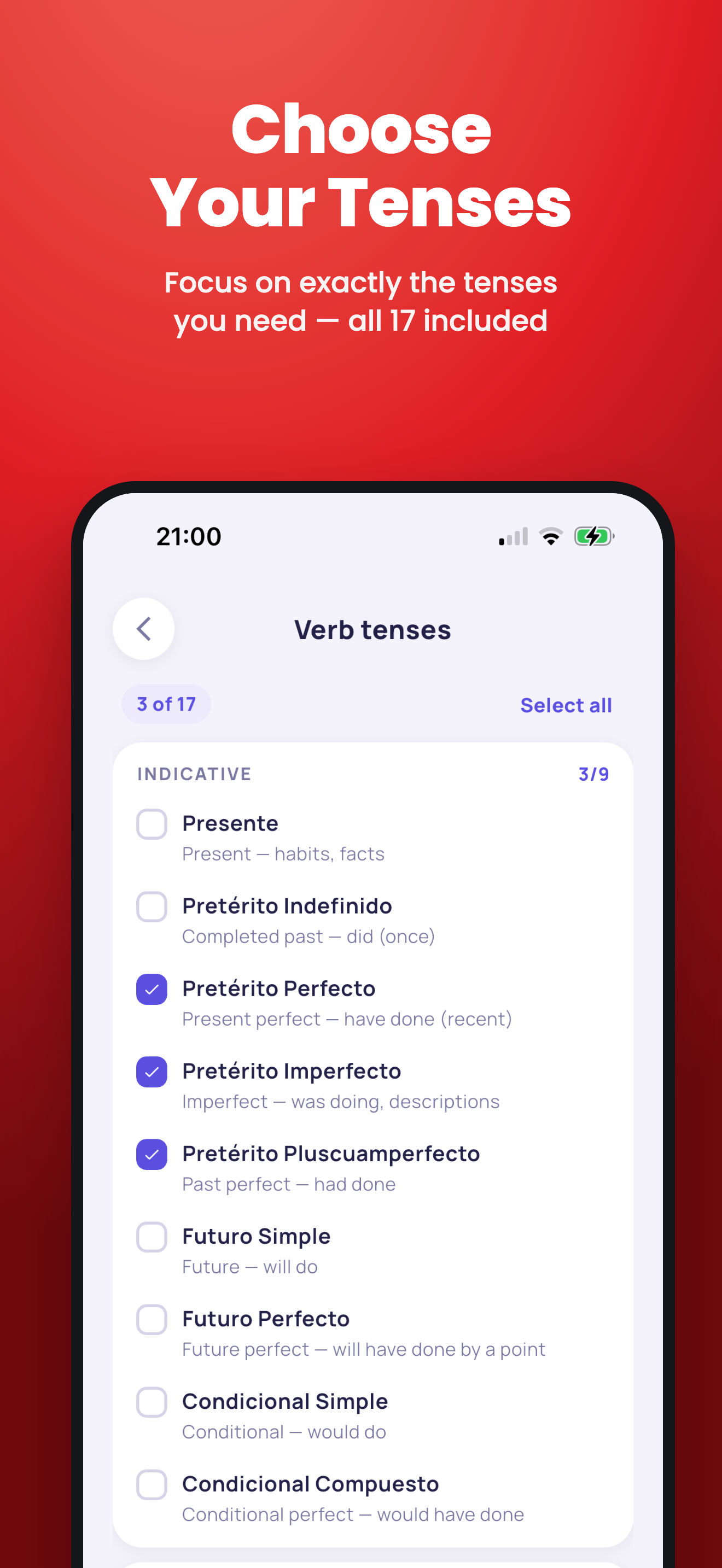 Spanish Verbs - Conjugator screenshot 3