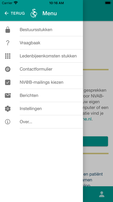 MijnNVAB Screenshot