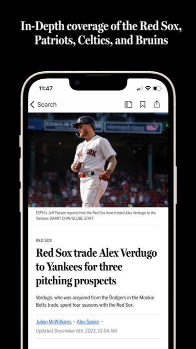 The Boston Globe Screenshot