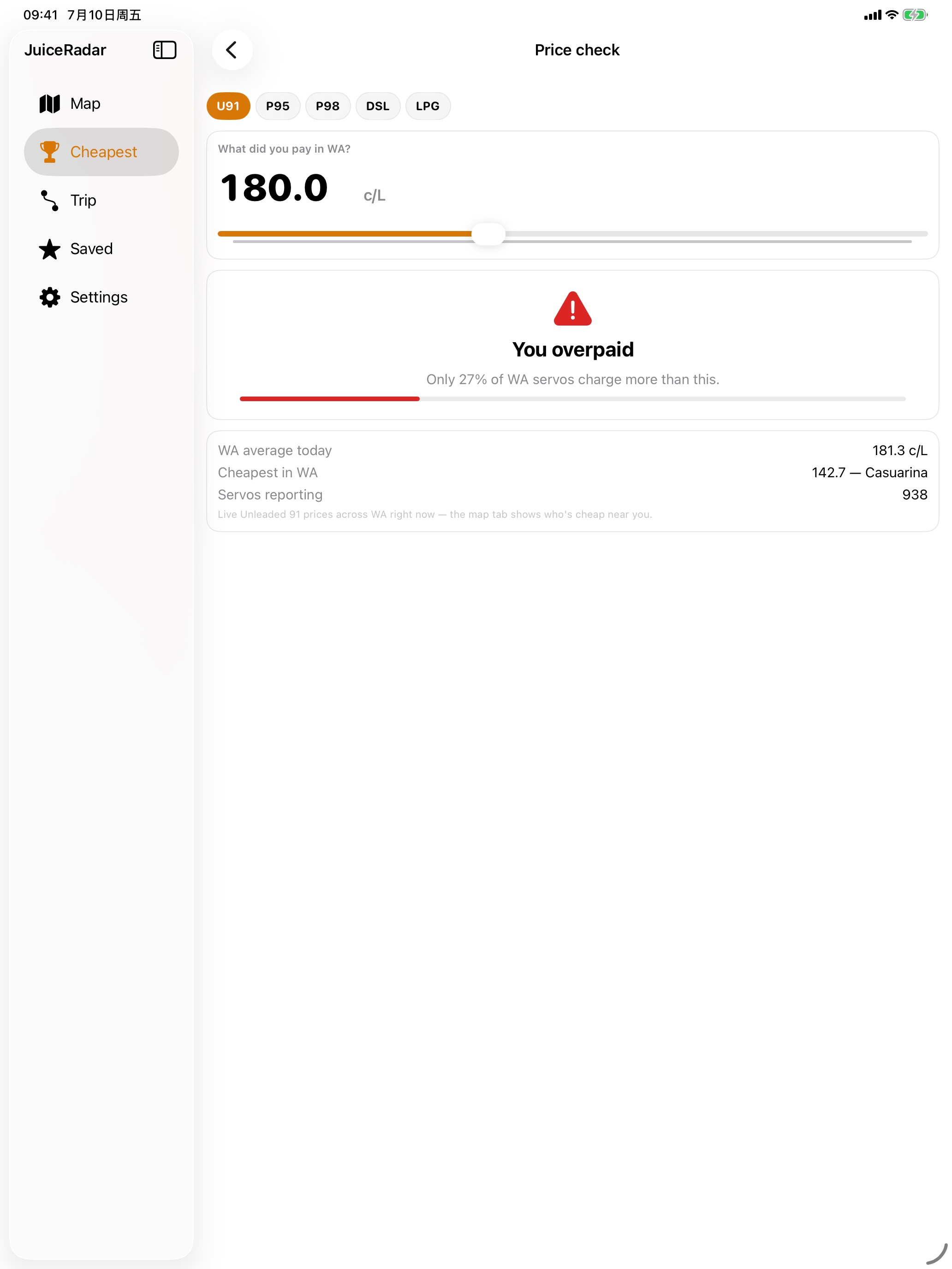 JuiceRadar screenshot 9