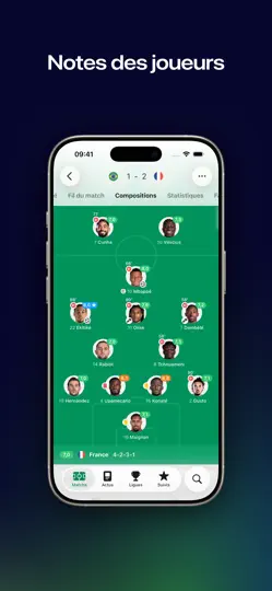 Capture d'écran de FotMob - Foot En Direct sur iPhone 6