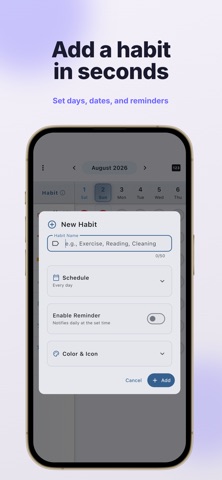Habit Check: Daily Tracker Screenshot 2 of 7