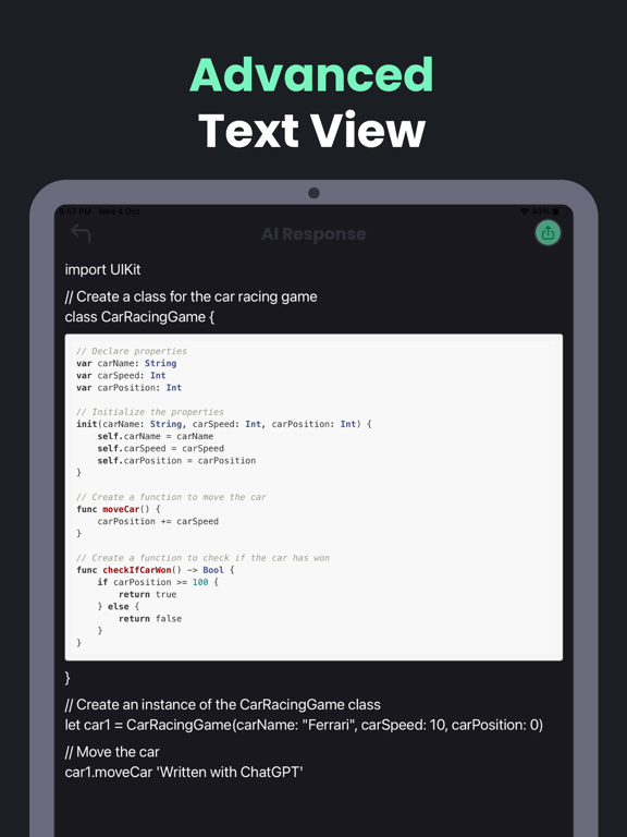 ChatGenius - AI Chat, ChatBot iPad screenshot 6 - Productivity app
