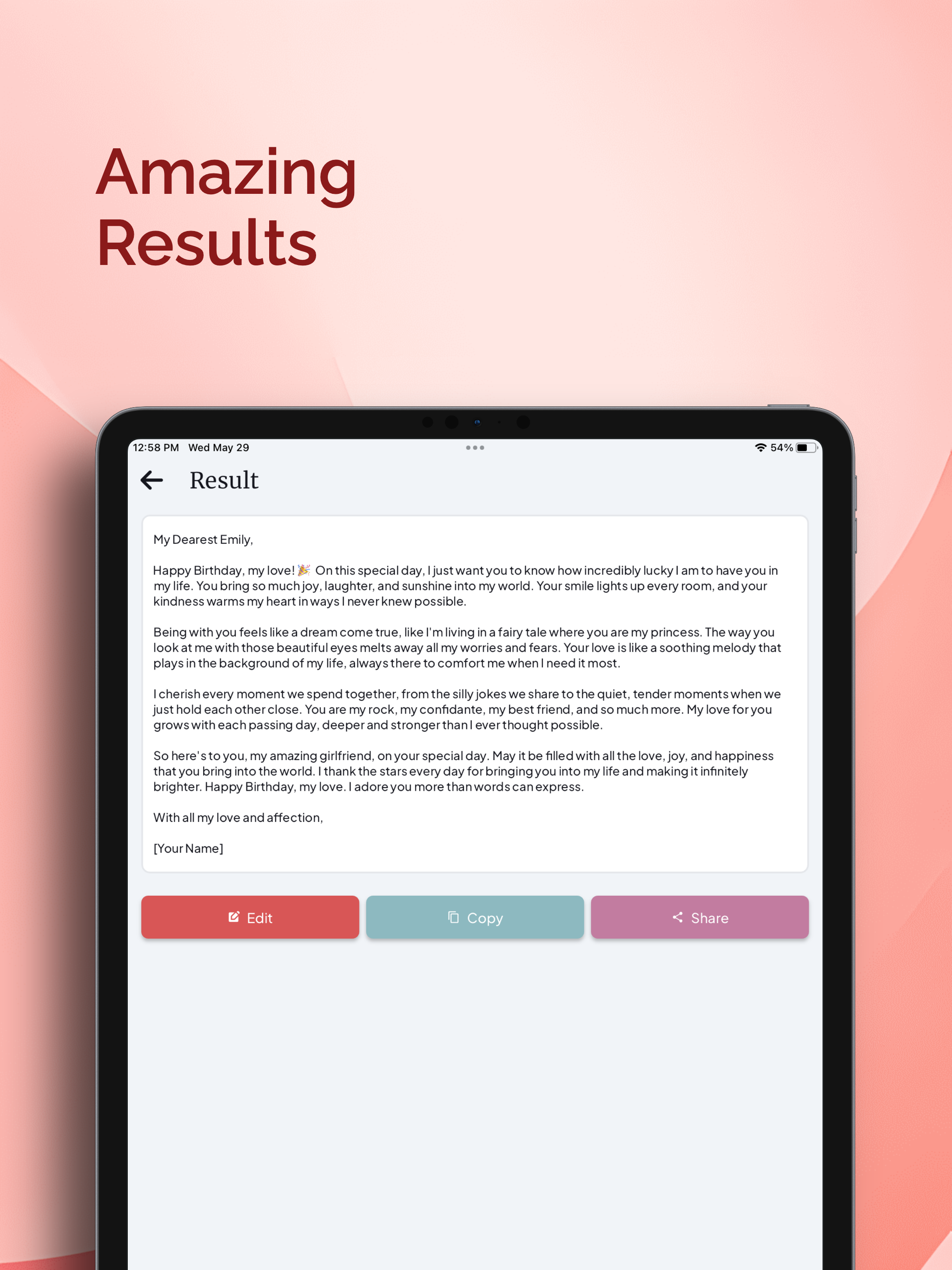 AI Love Letter Generator+