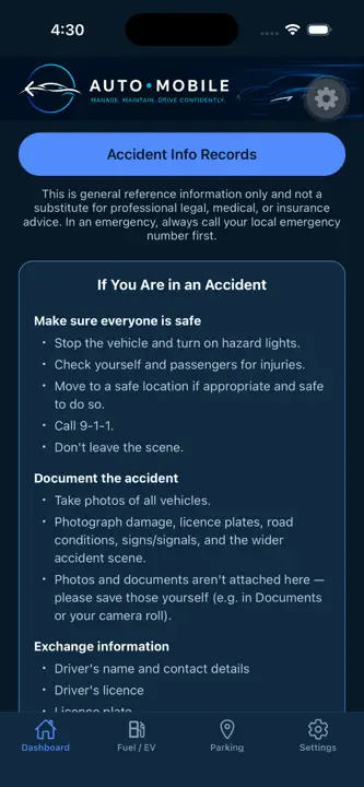 Auto-Mobile: Vehicle Tracker screenshot 9