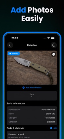 Scales: Knife Tracker iPhone screenshot