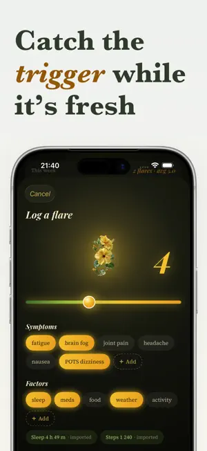 Emberlog: Symptom Tracker screenshot 2