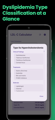 LDL-C Calculator screenshot