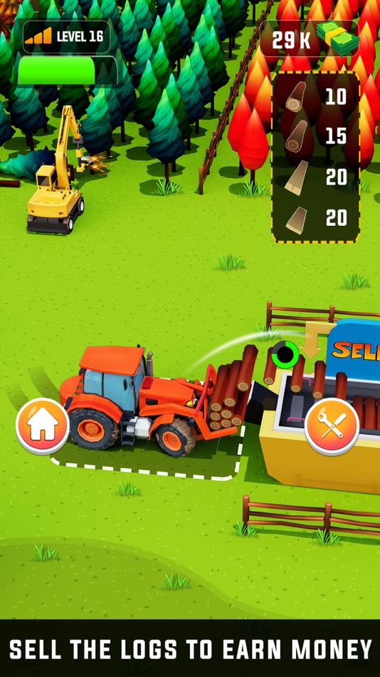 #3. Idle Lumber Harvester Mill 3D (iOS) 由: Frigate Games