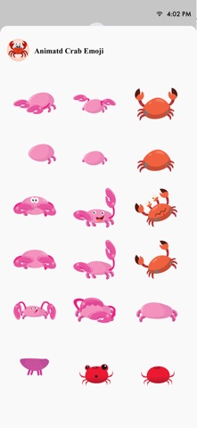 Animated Crab Emoji app screenshot 3