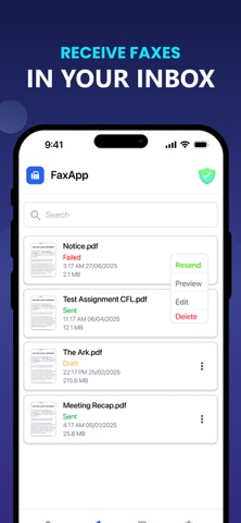 EASY FAX: Send Fax from iPhone screenshot