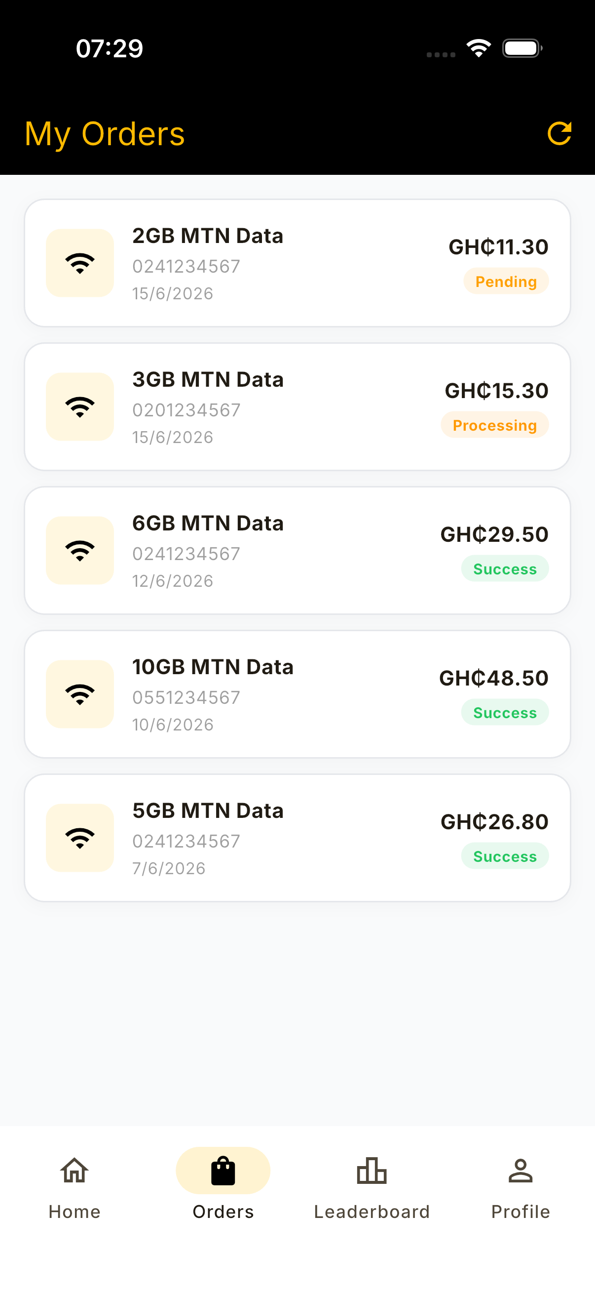 MTNData screenshot 2