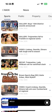 WCLU Radio screenshot