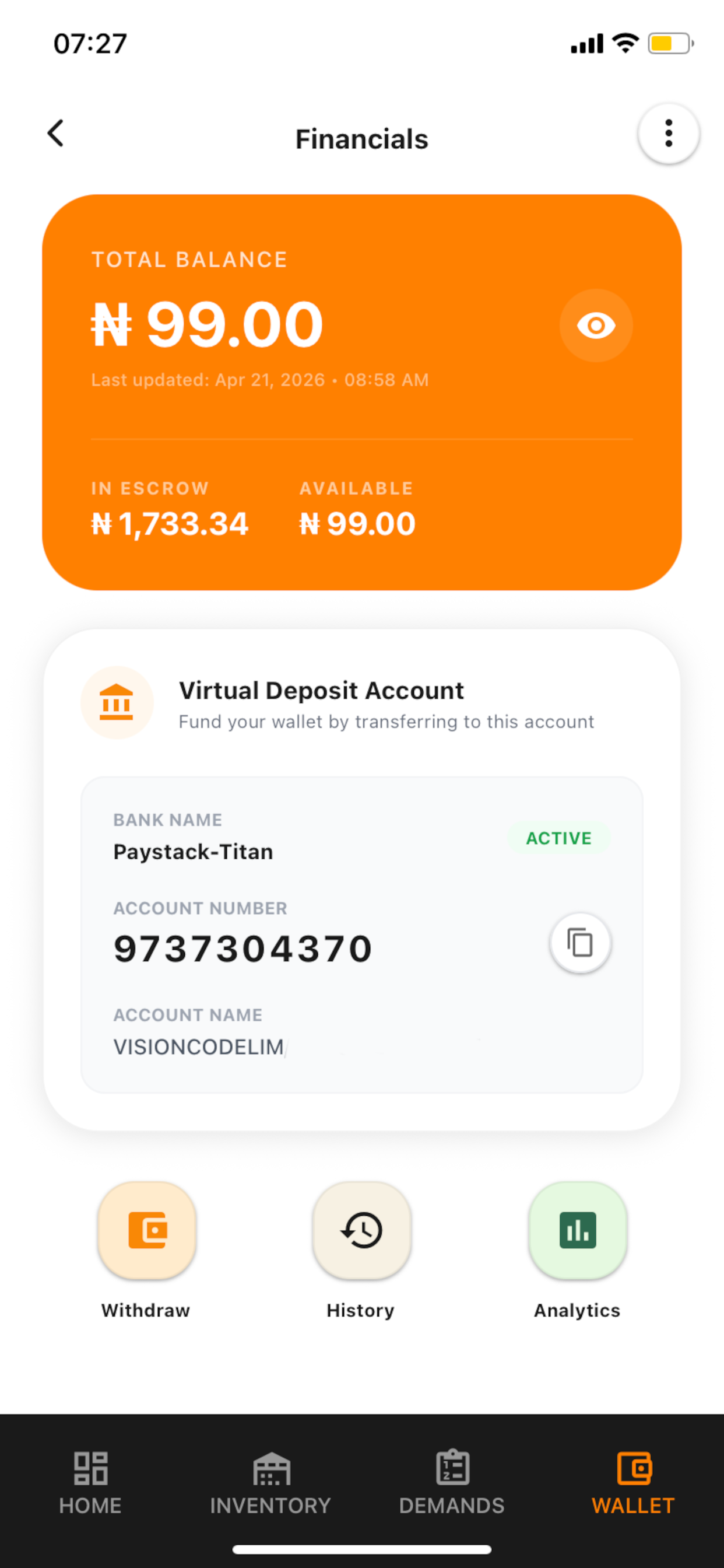 ConfamGo Vendor screenshot 5