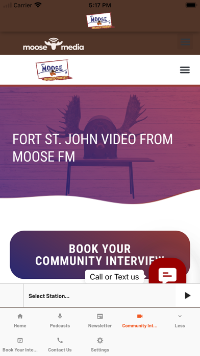 Moose FM 100.1 Fort St. John Screenshot