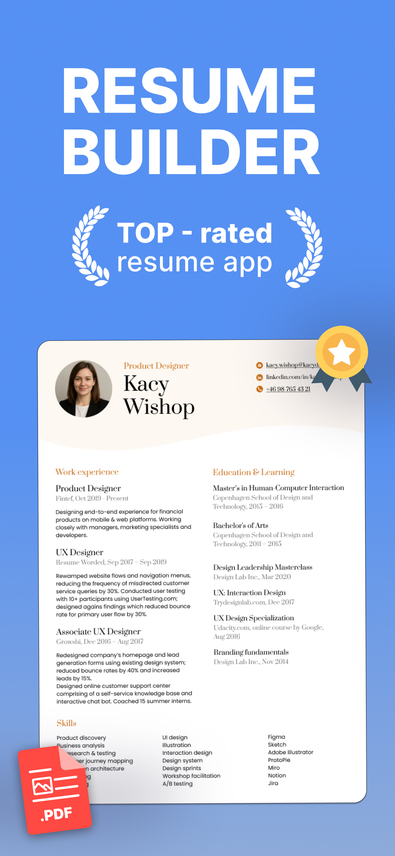 e-CV: Resume Builder with AI
