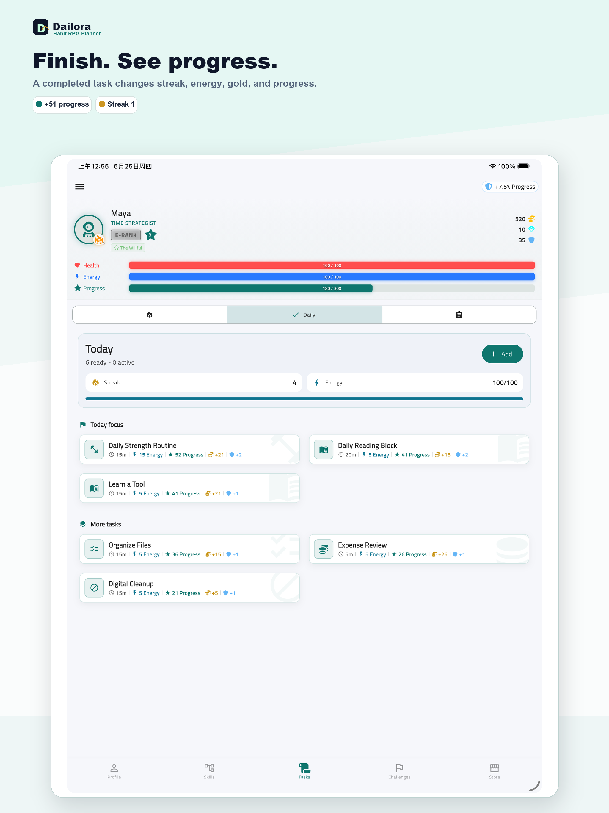 Dailora: Habit RPG Planner screenshot 9