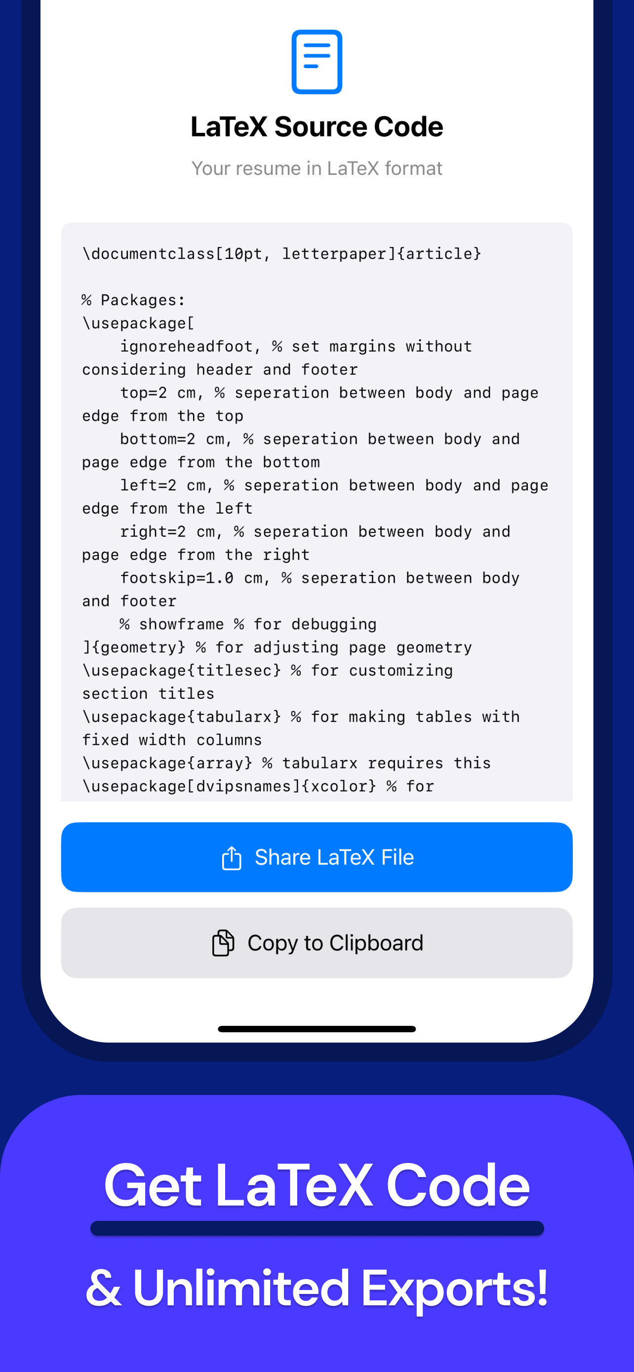 CV Maker - PDF + LaTeX screenshot 5