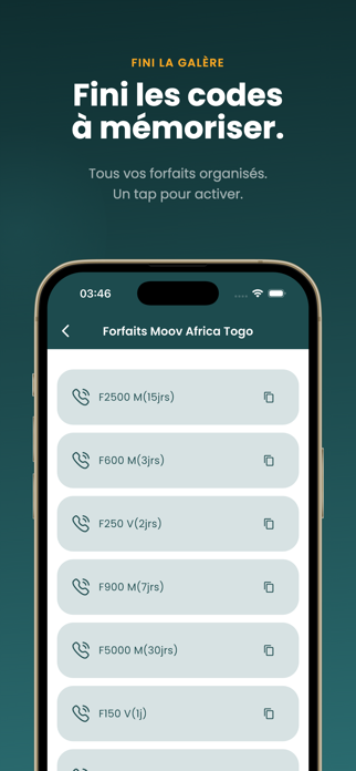 FastCode-USSD Moov & Yas Togo Screenshot 3 of 10