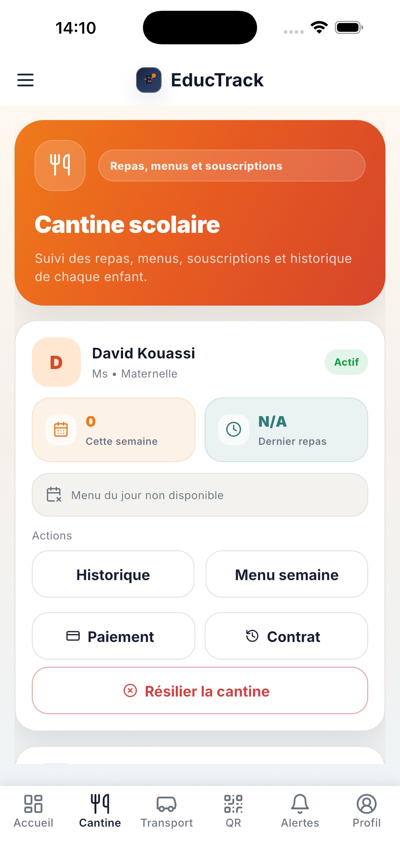 Screenshot 4 of EducTrack - Suivi scolaire