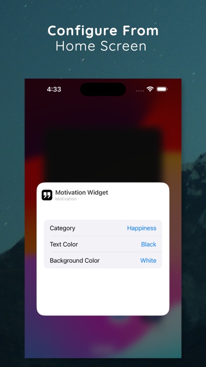 Inspirational quotes - widget