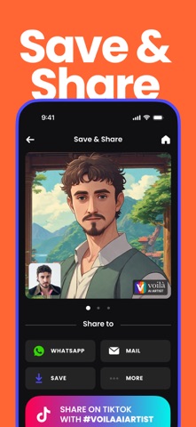 Voilà AI Artist Cartoon Filter screenshot