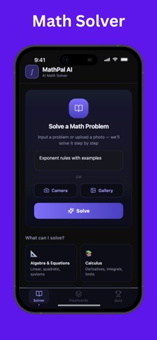 MathPal AI - Math Solver Tutor iPhone screenshot