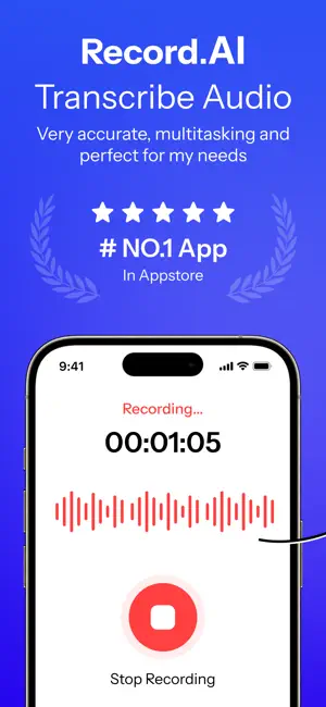Record.Ai : Transcribe Audio screenshot 1