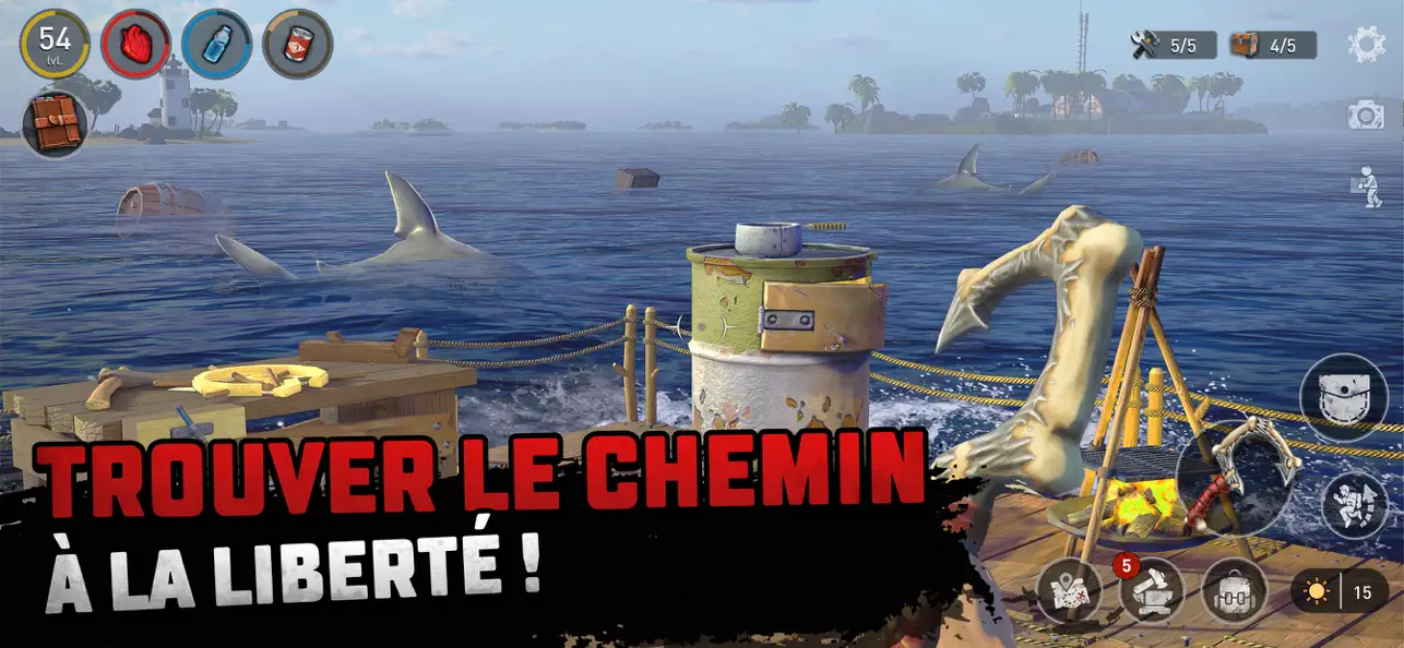 Raft Survival - Ocean Nomad Hack screenshot 2 - iOS game interface