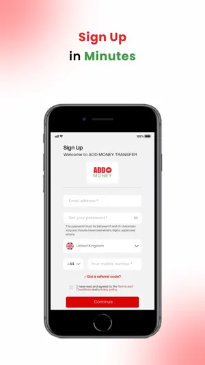 Add Money Transfer screenshot 1