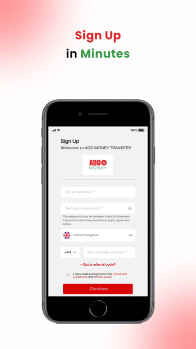 Screenshot #1 pour Add Money Transfer