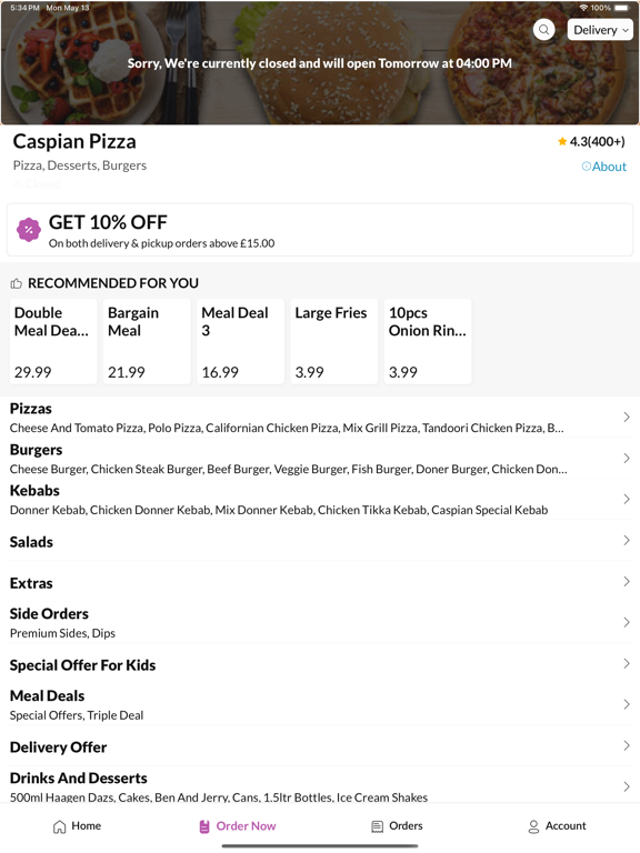Screenshot #6 pour Caspian Pizza Yardley