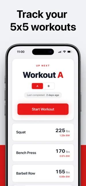 Stone: 5x5 Workout Tracker screenshot 3