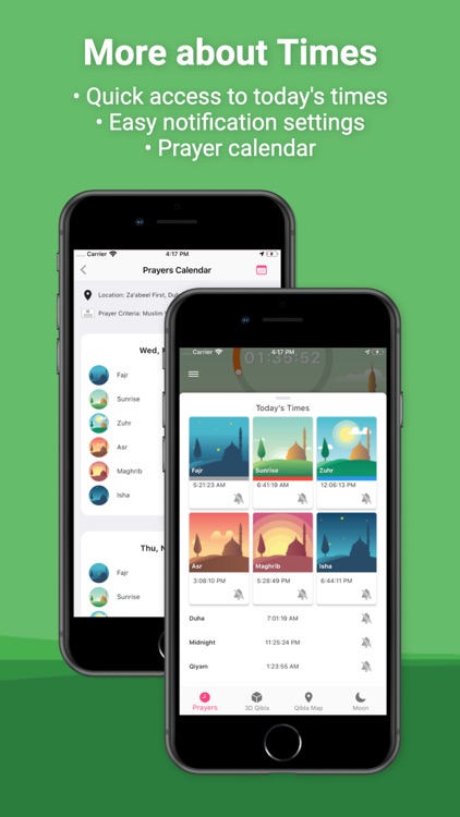 Miqat: Prayer Times, Qibla