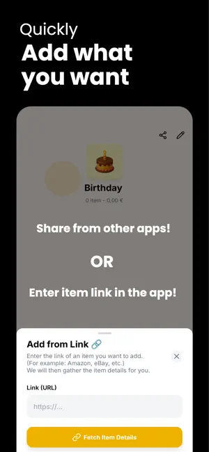 Wish List Maker: Schenkmal screenshot 3