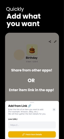 Wish List Maker: Schenkmal screenshot