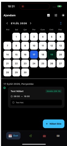 Hemşire Nöbet Ajandası screenshot