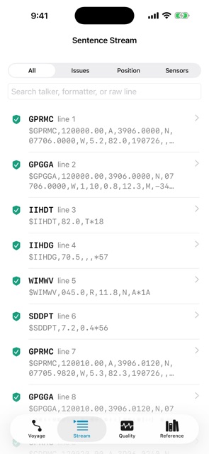 Sentencewake: NMEA Logs screenshot 3