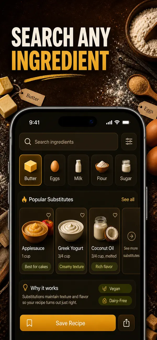 Screenshot #3 pour Substituts d'Ingrédients