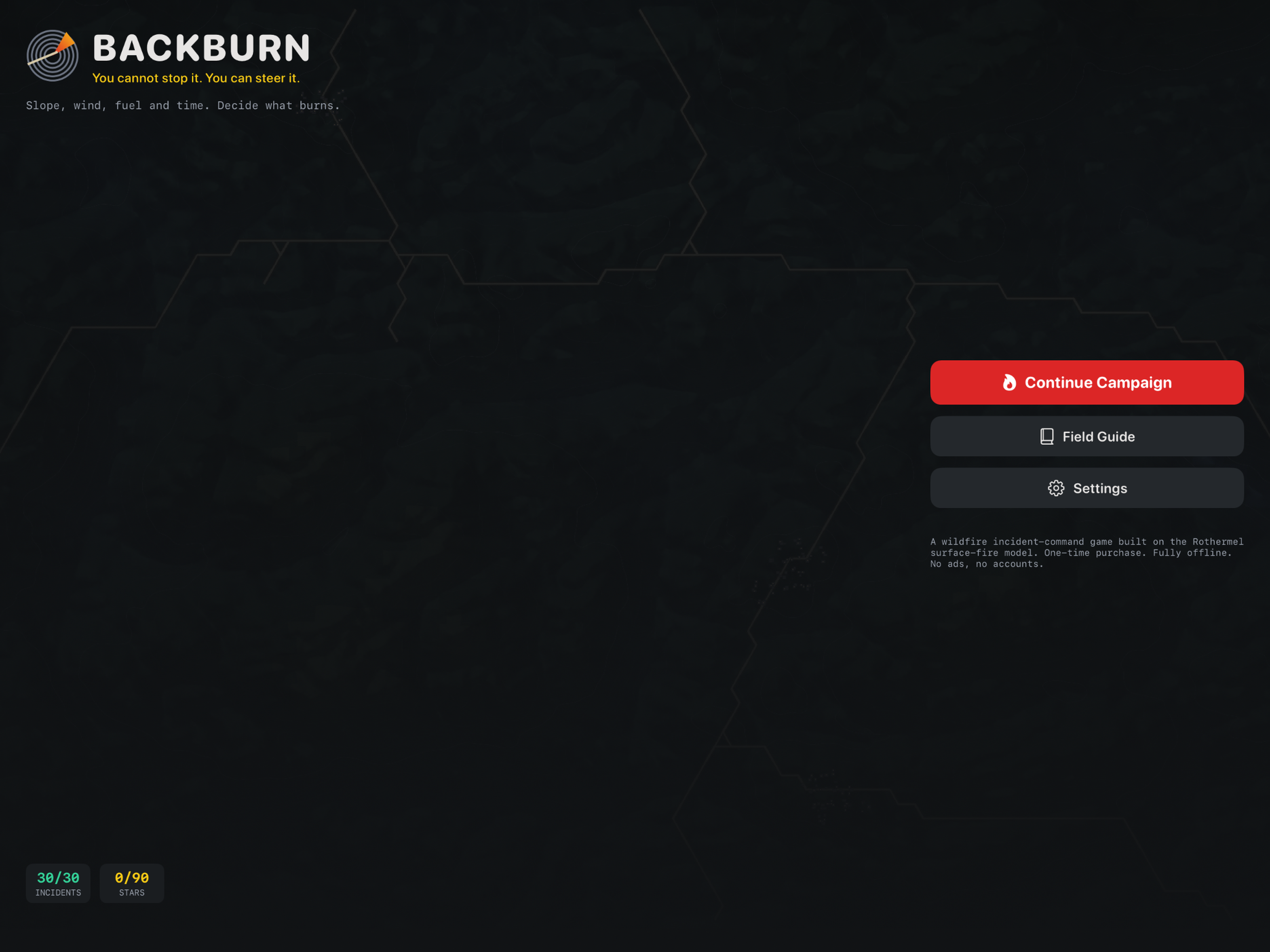 Backburn iPad screenshot 1 of 3