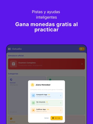 Examen Ciudadanía Ecuador iPad screenshot