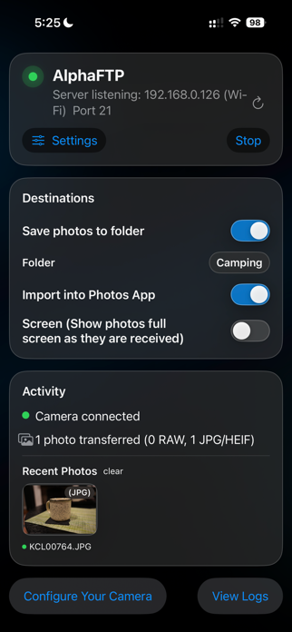 AlphaFTP Screenshot 1 of 3
