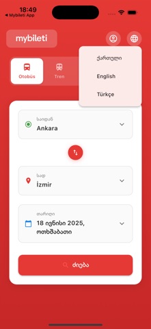 Mybileti screenshot