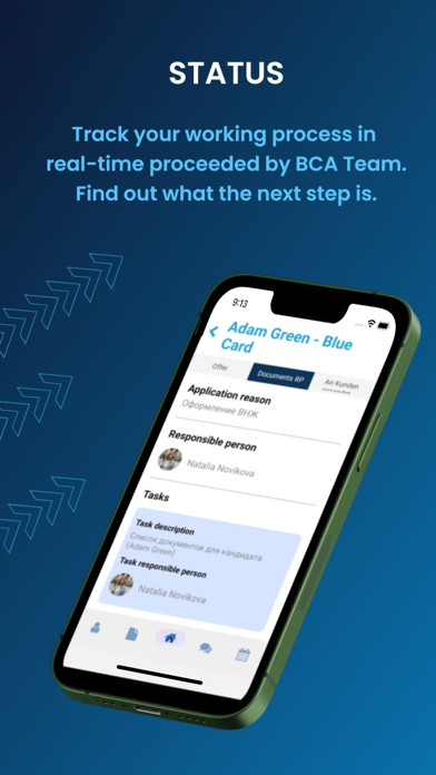 Blue Card Agency Screenshot